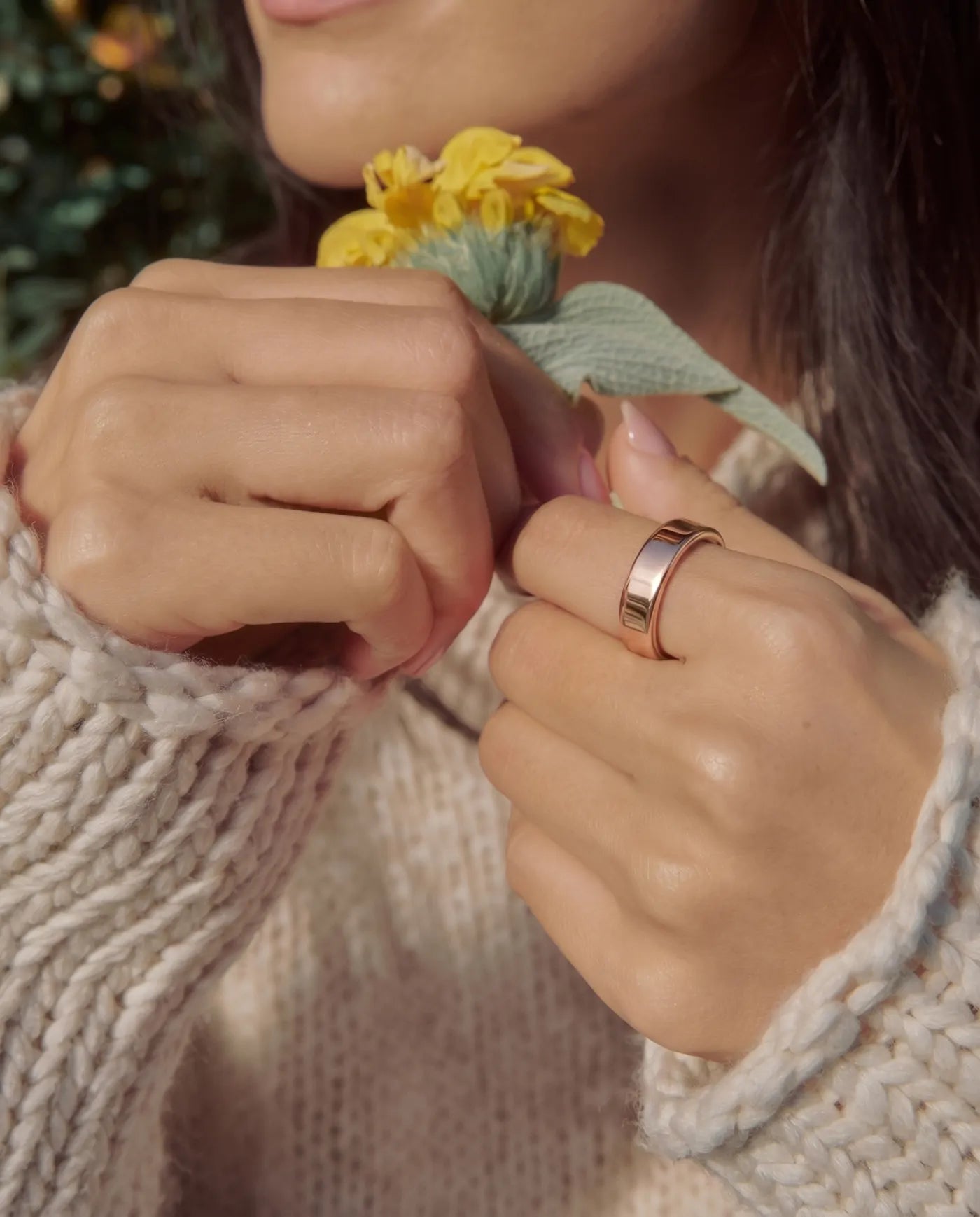 Suna Ring in Rose Gold, product photo 6