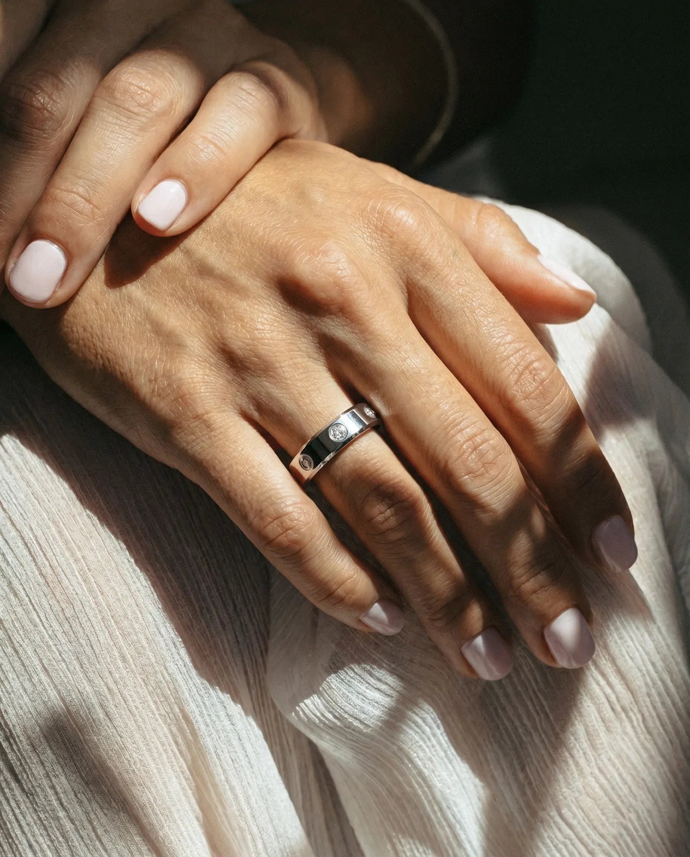 Suna Ring in Celestial Silver, product photo 48