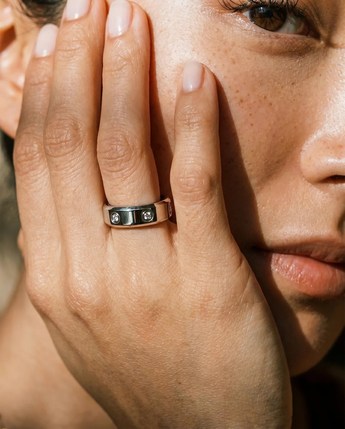 Suna Ring in Celestial Silver, product photo 49